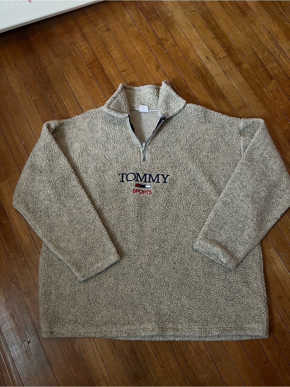 Vintage 1990sTommy Sport Hilfiger Fleece Sherpa Quarter Zip